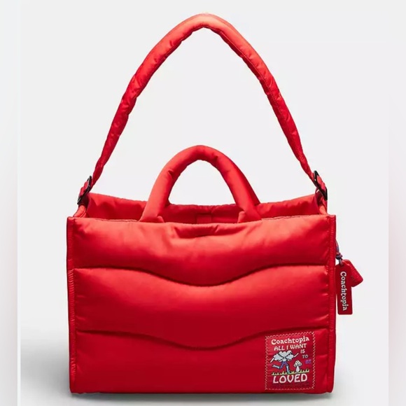 Coach Coachtopia Loop Tote Red - NWT - Picture 1 of 17